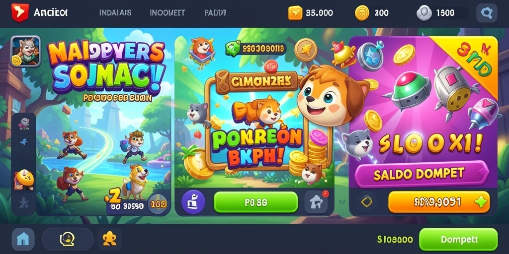 Menu fitur dari aplikasi BOS138 yang lengkap.