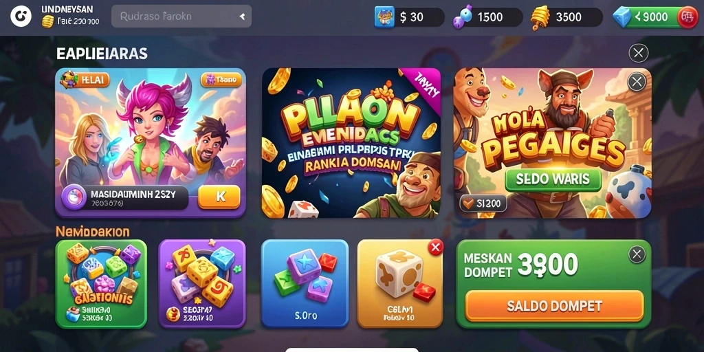 Fitur sosial yang memungkinkan interaksi pemain.