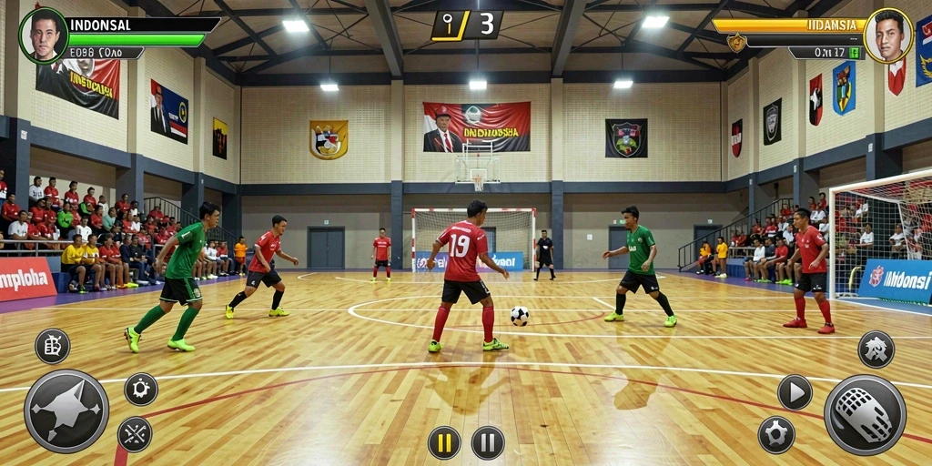 Tangkapan layar memperlihatkan mode multiplayer dengan pemain lain.