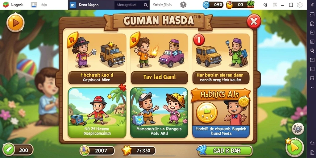 Menampilkan salah satu level dengan grafik yang menawan.