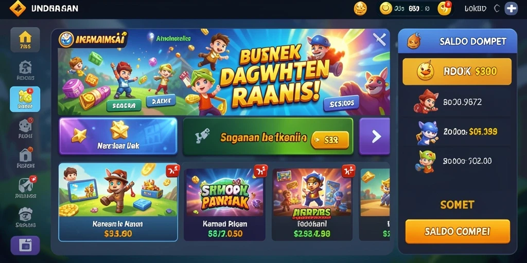 Menampilkan beberapa hadiah menarik yang bisa didapatkan.
